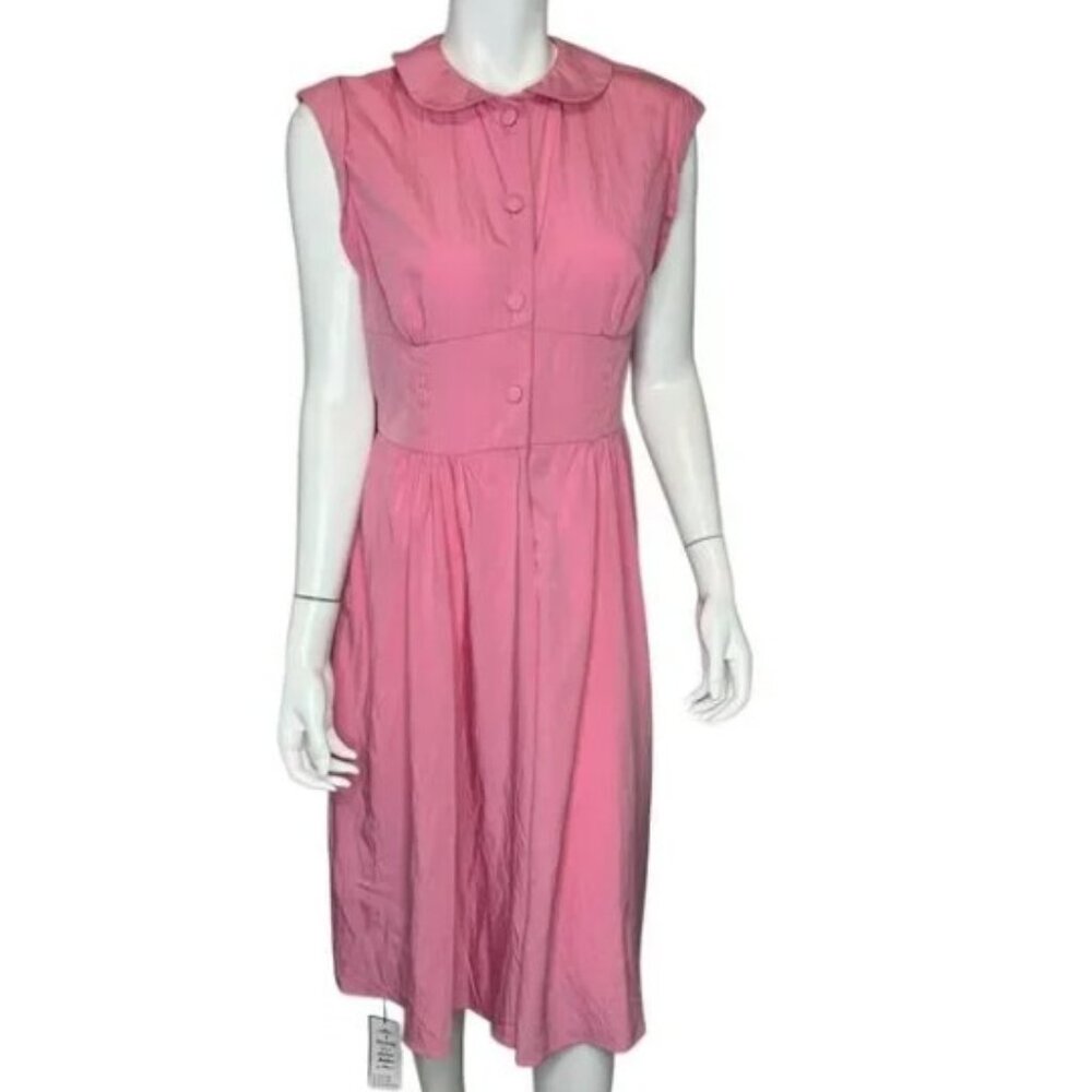 RETRO- STAGE Dress Size 8 Pink Rockabilly Retro Style 1950’s Look NWT